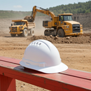 Hard Hat Vented Full Brim Rachet Harness Pro Choice V6 - WHITE HHV6FB-W