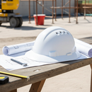 Hard Hat Vented Full Brim Rachet Harness Pro Choice V6 - WHITE HHV6FB-W