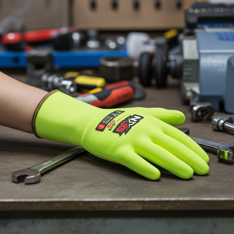 Hi-Vis Nitrile Safety Gloves -Blackroo Community Charity - NXG Air - Pack of 6