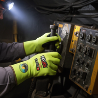 Hi-Vis Nitrile Safety Gloves -Blackroo Community Charity - NXG Air - Pack of 6