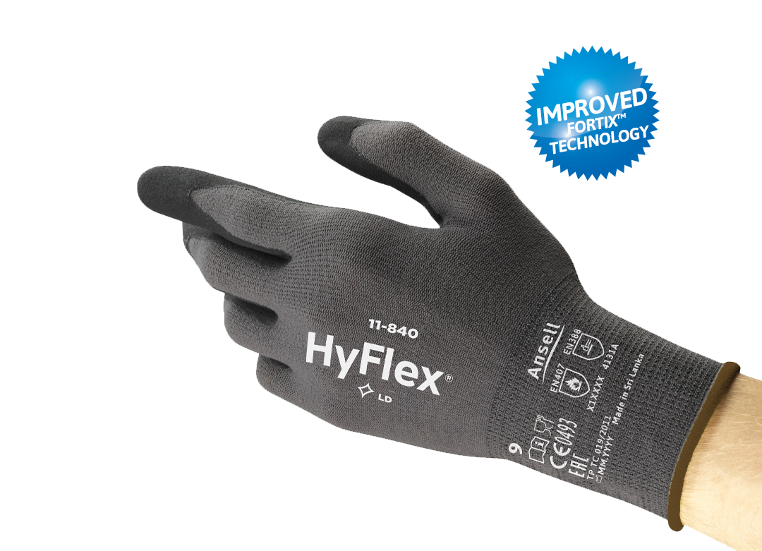 Safety Gloves Nitrile Ansell Hyflex 11-840 Pack of 6