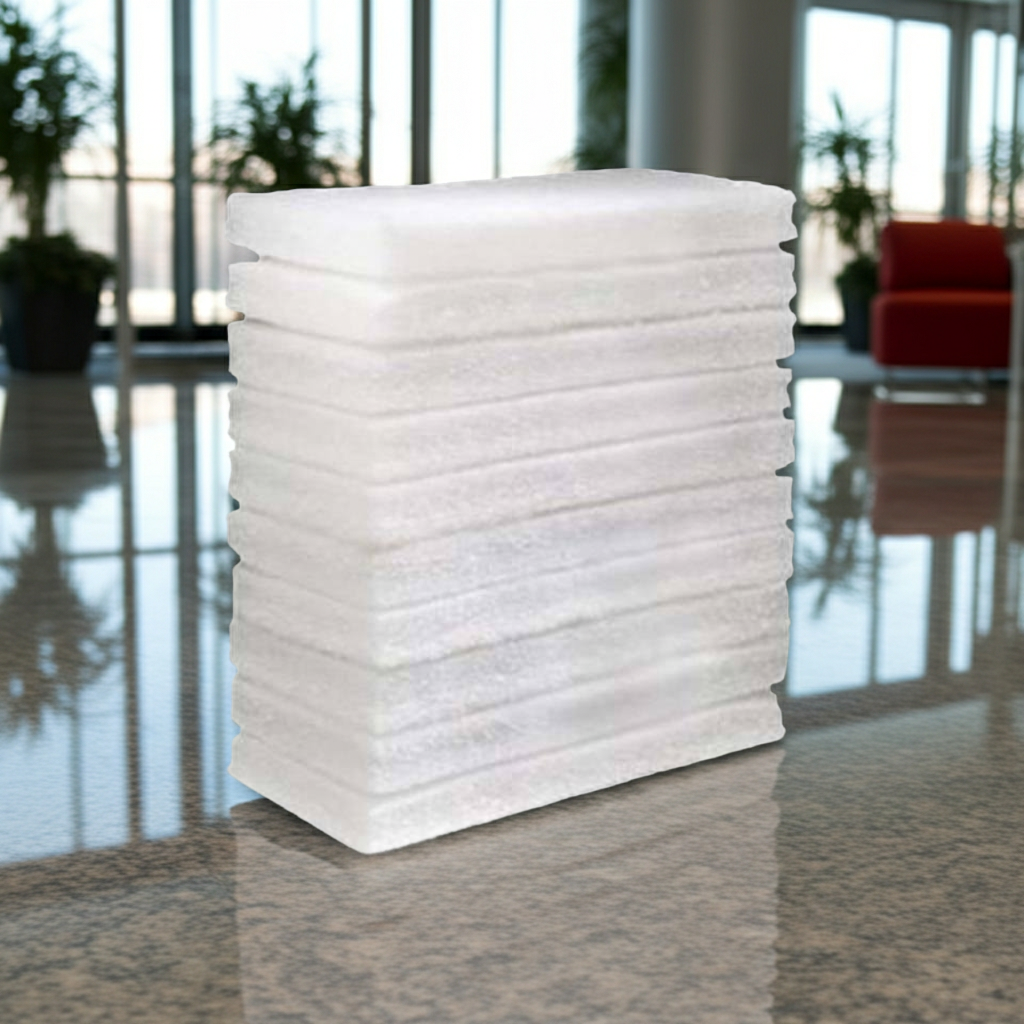 Oates Eager Beaver Floor Pad White Pack 10