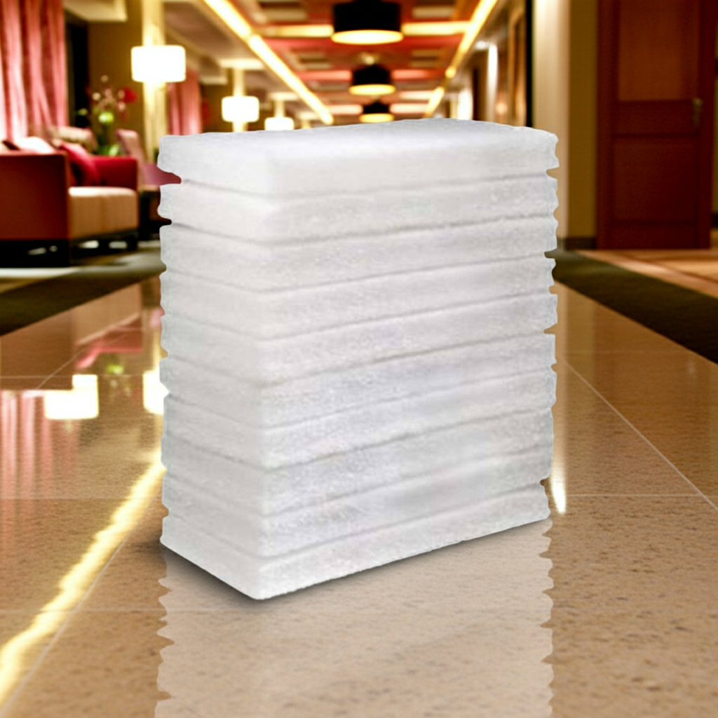 Oates Eager Beaver Floor Pad White Pack 10