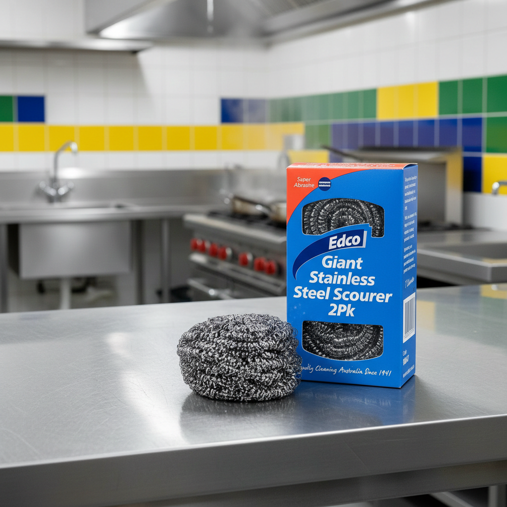 Edco Stainless Steel Scourer 2 Pack