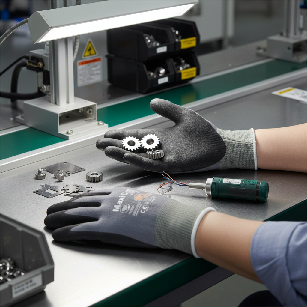 Safety Glove MaxiCut Ultra Cut D ATG Palm Coated Knitwrist 44-4745 (Pack of 6)