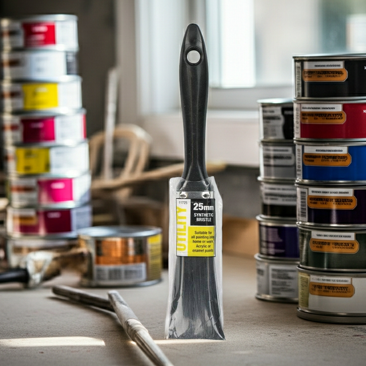 UNI-PRO Utility Synthetic PET Filament Paint Brush 25mm 11725