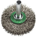 Klingspor BRS600W Wheel Brush with Shaft 40mmx9mm SS - 358358