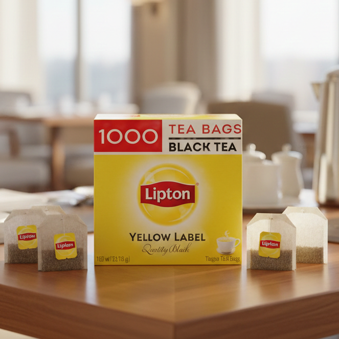 Lipton Tea Bags - Black - Yellow Label Quality Tagged Carton 1000