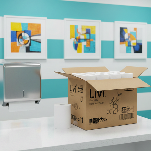 Livi Everyday 7202 Hand Roll Towel 1 Ply 80m Carton 16