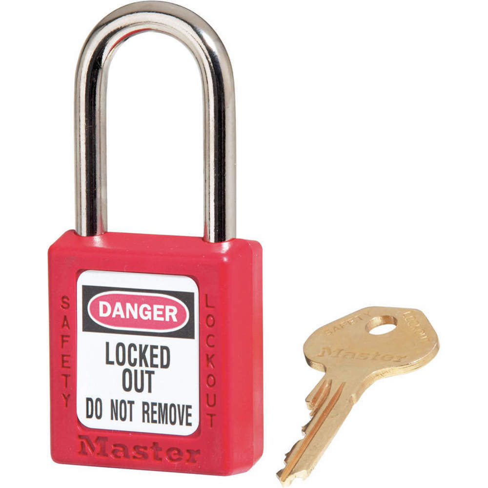 Masterlock Lock Out Padlock 410 Keyed Different Red 0410REDKD