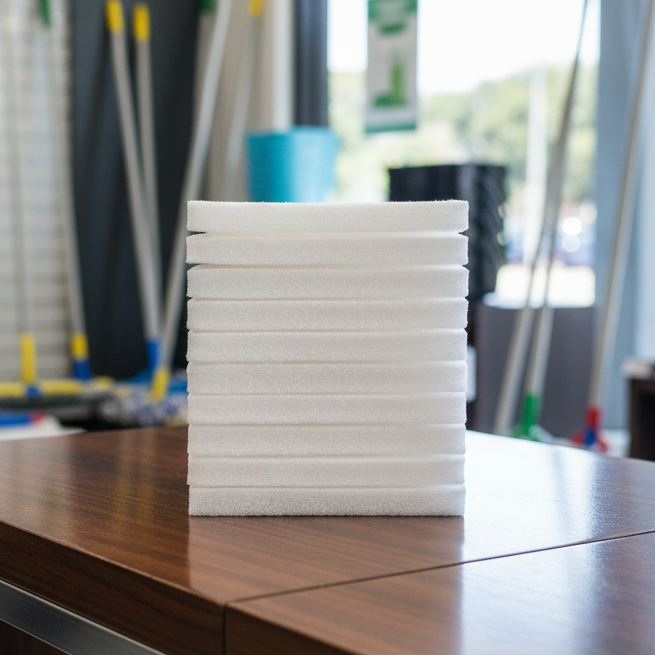 Oates Eager Beaver Floor Pad White Pack 10