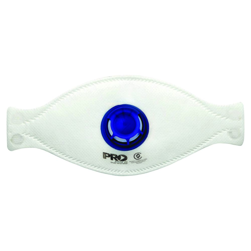 Respirator Mask P2 Pro Choice Flat Fold Valved - Box of 10 PCFFP2V