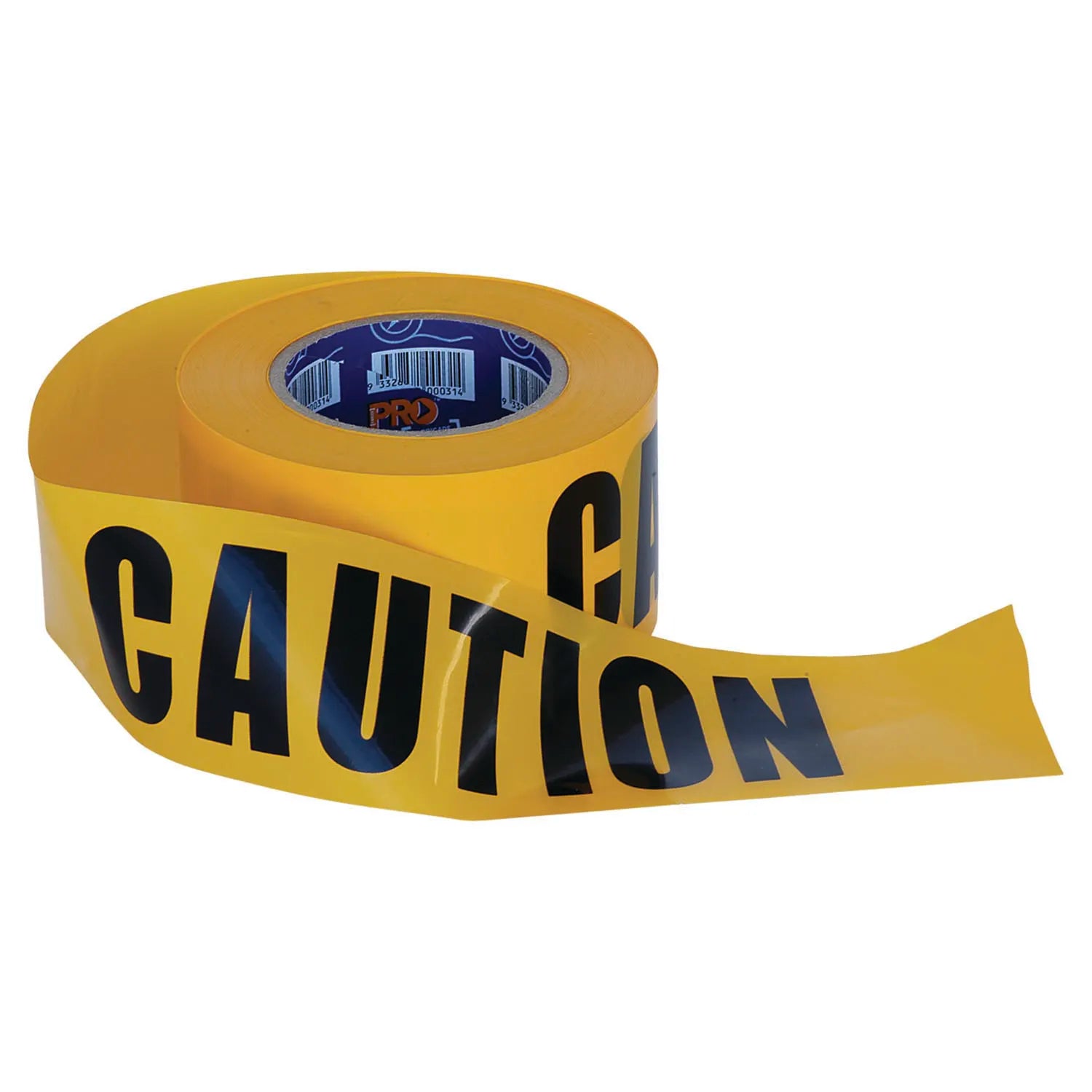 Barricade Tape PRO SAFETY CAUTION Yellow and Black75mm x 100m CT10075