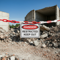 PRO CHOICE Plastic Safety Chain Red/White 8Mm X 25M PCRW825