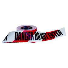 Pro Choice Safety Tape Barricade Tape - 100m x 75mm DANGER DO NOT ENTER Print - DDNET10075