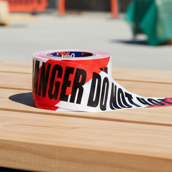 Pro Choice Safety Tape Barricade Tape - 100m x 75mm DANGER DO NOT ENTER Print - DDNET10075