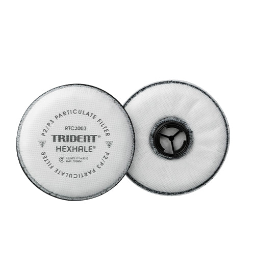 Respirator Mask TRIDENT® HEXHALE® P2/P3 Particulate with Nuisance Level Organic Vapour Relief Filter - RTC3003