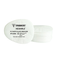 Respirator Mask TRIDENT® HEXHALE® P2 Particulate PreFilter (10) RTC3006