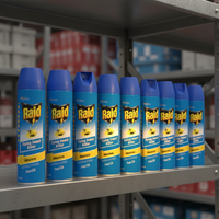 Raid Pest Odourless Flying Insect Spray Killer 350g Pack of 3 (Business Delivery Only)