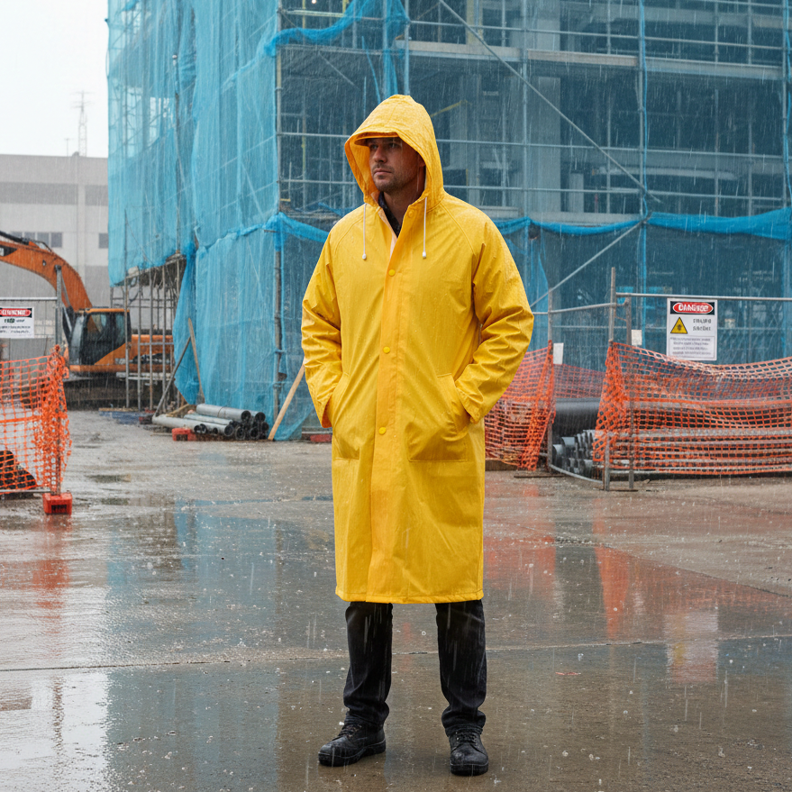 Rain Coat PVC Yellow Full Length PRO CHOICE RC