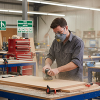 Respirator Mask P2 TRIDENT Flat Fold Carbon Valved Box of 20 RTCFFP2CEV