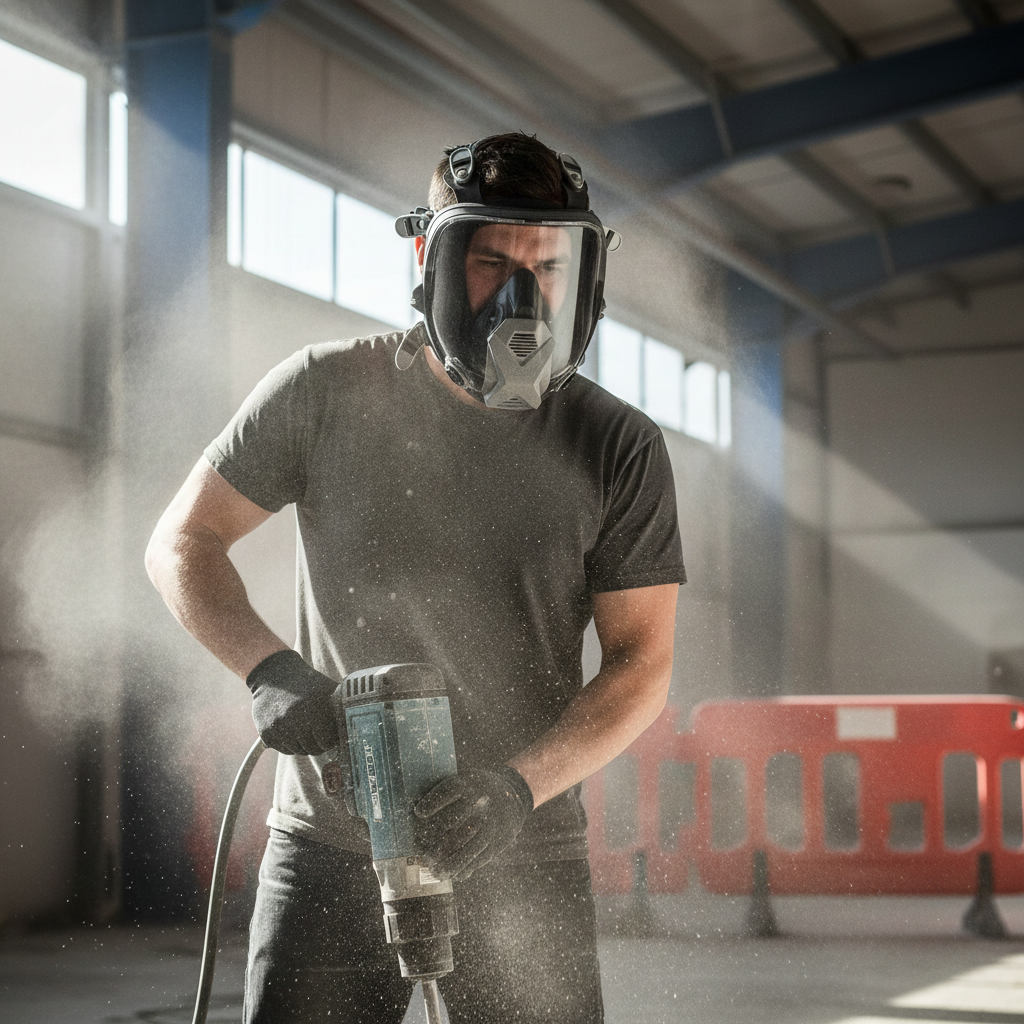 Respirator Mask TRIDENT® HEXHALE® Silicone Full Face RTC3100