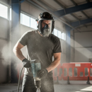 Respirator Mask TRIDENT® HEXHALE® Silicone Full Face RTC3100