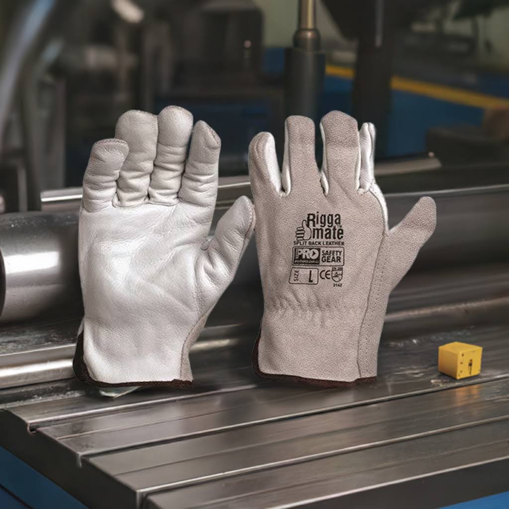 Leather Cow Grain Safety Gloves RiggaMate Rigger PRO CHOICE Pack of 6