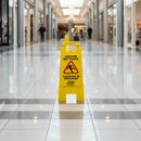 Sabco Wet Floor Cleaning in Progress Sign Small – SABC-2420A Safety A-Frame Caution Sign
