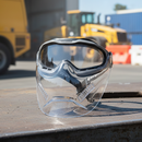 Safety Glasses – Clear Visor SCOPE SPARTAN GREY FRAME TITANIUM AF/AS CLEAR