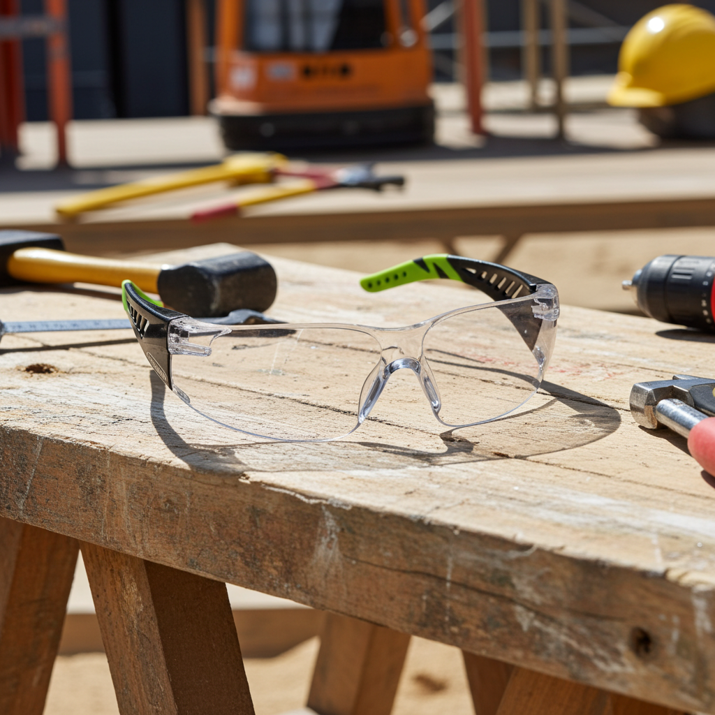 Safety Glasses Scope Biosphere Black/Lime Frame - Anti Fog Anti Scratch - Box of 5