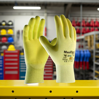 Safety Glove ATG MaxiFlex Ultimate with AD-APT ATG 42-874FY-Pack of 6