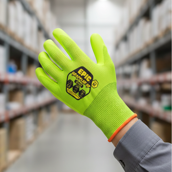 Safety Glove Epic Grappler Hi Vis GP67