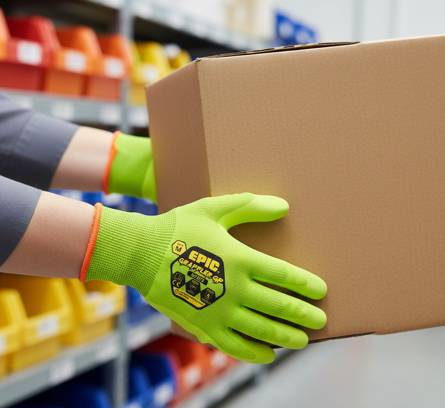 Safety Glove Epic Grappler Hi Vis GP67