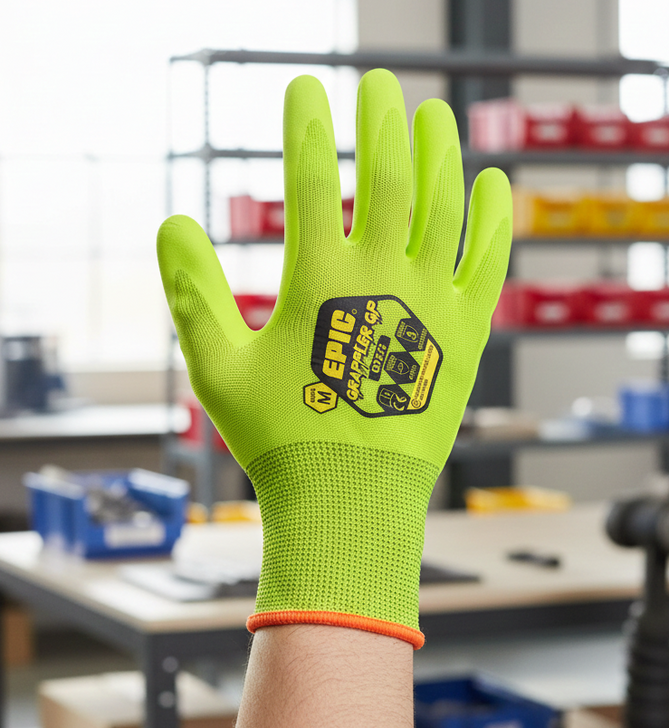 Safety Glove Epic Grappler Hi Vis GP67