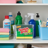 Scourer Sponge 3M Scotch-Brite Heavy Duty Pack 2