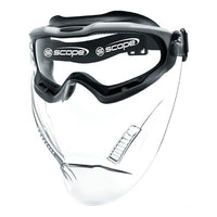 Safety Glasses – Clear Visor SCOPE SPARTAN GREY FRAME TITANIUM AF/AS CLEAR