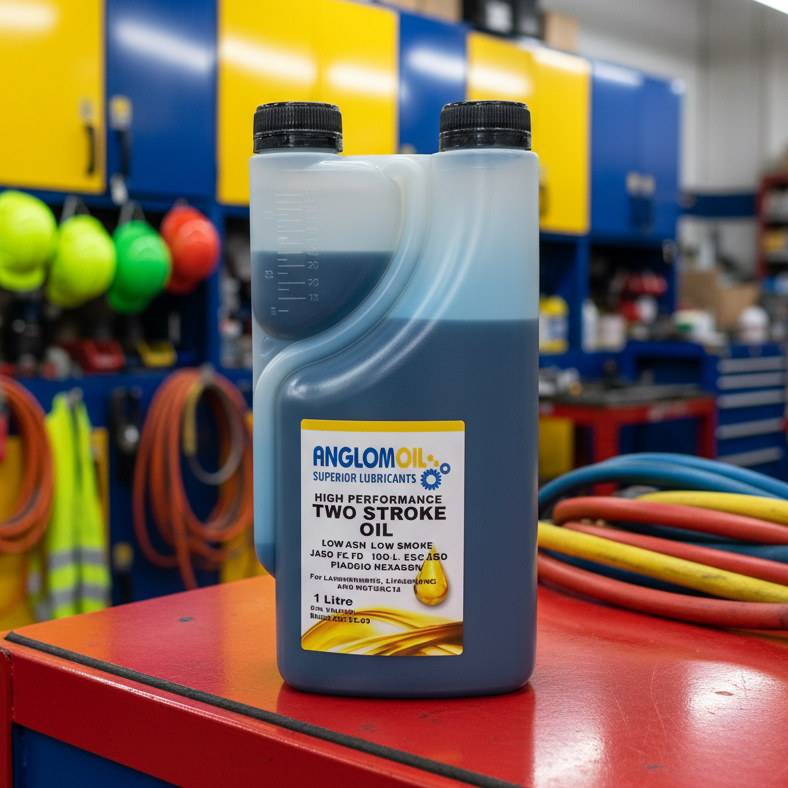 TWO STROKE OIL -  HIGH PERFORMANCE - ANGLOMOIL- 1L BOTTLE
