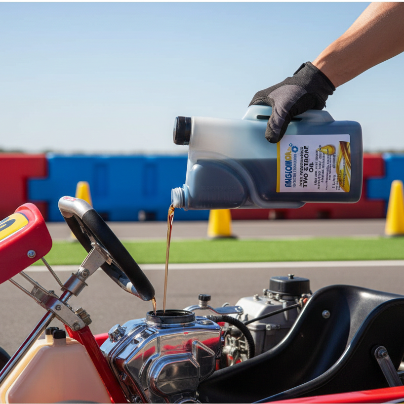TWO STROKE OIL -  HIGH PERFORMANCE - ANGLOMOIL- 1L BOTTLE