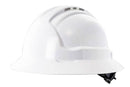 Maxisafe Tuffgard FullBrim Hard Hat - Ratchet Harness - Vented - White