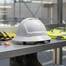 Maxisafe Tuffgard FullBrim Hard Hat - Ratchet Harness - Vented - White