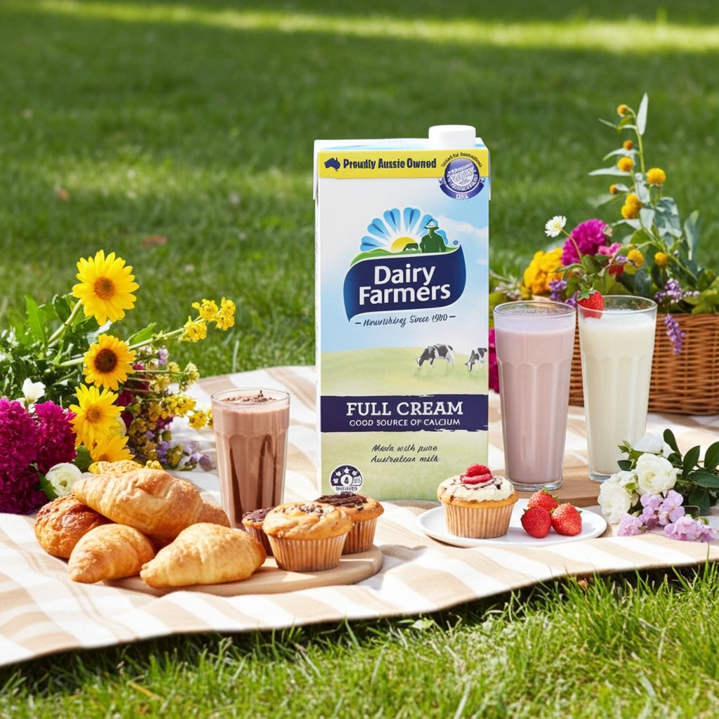 UHT Whole Milk 1 Litre Dairy Farmers