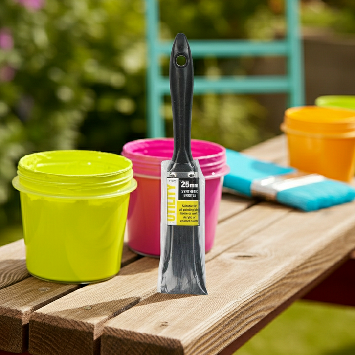 UNI-PRO Utility Synthetic PET Filament Paint Brush 25mm 11725