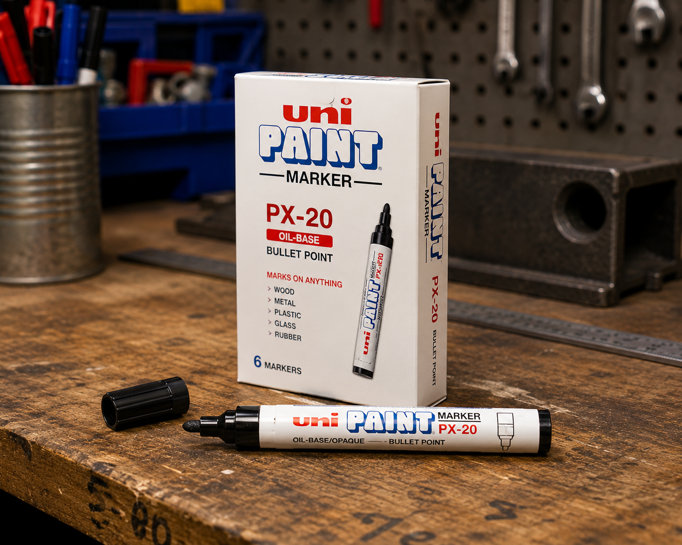 Uni-Ball Paint Marker Bullet Point Px20 - Box of 6