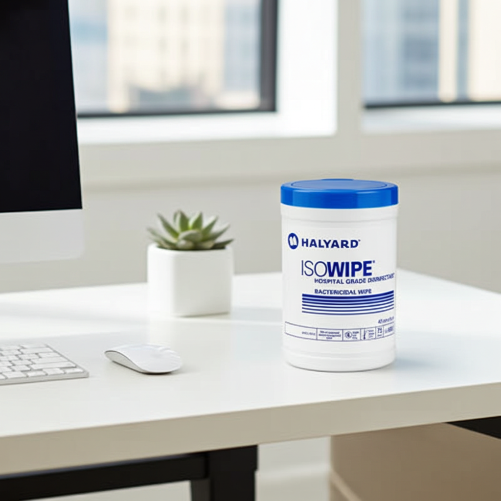 WIPES HALYARD ISOWIPE HOSPITAL GRADE DISINFECTANT BACTERICIDAL WIPES TUB 75
