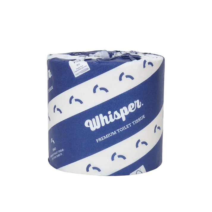 Whisper Premium 600 sheet Toilet Tissue 2ply Wrapped 3660