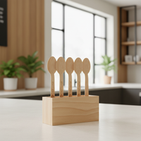 Wooden Teaspoon Cutlery Earth Essentials 100mm Pack of 100 -3435040