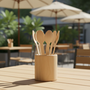Wooden Teaspoon Cutlery Earth Essentials 100mm Pack of 100 -3435040