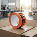 Wrap & Move 48mm x 66m Fragile Warning Tape orange – 2610096
