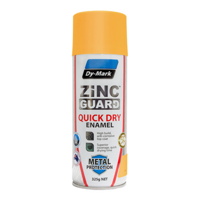 Dy-Mark Zinc Guard Quick Dry Golden Yellow Y14 Gloss Enamel 325g Pack of 4 (Business Delivery Only)